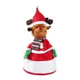 thumbnail image 2 of Peluche eléctrico navideño con luces, 13,78 pulgadas de altura, bonito peluche navideño. Alce, 2 of 9