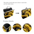 thumbnail image 3 of Banana Travel Wallet - 0.7 Microfiber Coin Purse with Zinc Alloy Jaws, 4.3x4.7 in/11x12 cm - Organizer for Travel Essentials and Documents, 3 of 7