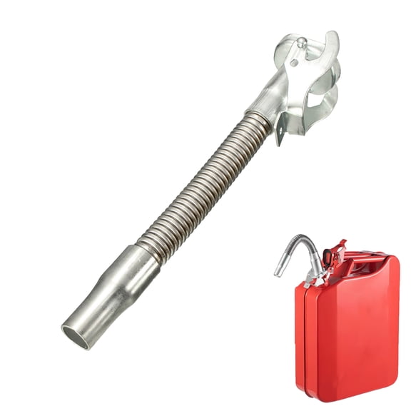 YOFOKO Jerry Can Spout Long-Nose Flexible Can Steel Pipe Oil Pourer with Jerry Can Gaskets - Replacement Gaskets for 20L Jerry Can Spout