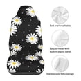 thumbnail image 5 of Sikiie Daisies Flowers Car Seat Protector 2 Pack Car Seat Cushion Mat, Car Seat Covers for SUV, Truck, Van, 5 of 7