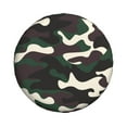 thumbnail image 1 of Waterproof Spare Wheel Cover, Green Camouflage Pattern Adjustable Wheel Cover For Jeep Trailer RV SUV Car, 17 inch, 1 of 8