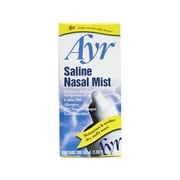 Ayr Saline Nasal Mist, Moisturizes & Soothes Dry Stuffy Noses, Helps Relieve Symptoms of Colds, Flu, Allergies, and Dry Nasal Passages 1.69 fl oz