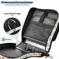 thumbnail image 4 of FORMRS Zipper Binder with Shoulder Strap 2-inch Ring 500 Sheet Capacity File Bag, Watercolor Wildflowers Pattern, 4 of 5