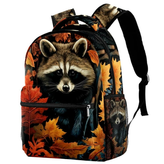 Lightweight Backpack Raccoon School Bag Travel Laptop Daypack for Men Women Casual Rucksack