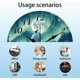 thumbnail image 3 of Reloj de pared de 12 pulgadas con diseño de lobos aulladores y auroras boreales, funciona con pilas, silencioso, redondo y decorativo., 3 of 9