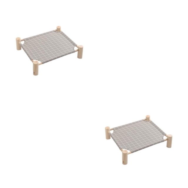 Methold Cama de para mascotas pequeñas, tela de algodón y lino para comodidad durante todo el año, cama para mascotas desmontable y lavable Type4 NO4