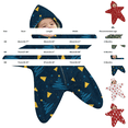 thumbnail image 3 of GiLiling Baby Star Suit Newborn Fleece Starfish Bunting Romper Infant Halloween Footie Jumpsuit Winter Warm Wearable Bodysuit (Red, 9 Months), 3 of 5