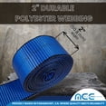 thumbnail image 5 of Mega Cargo Control 4 Pack Heavy Duty 2" x 30' Ratchet Tie Down Strap W/ Wire J Hook WLL: 3333 lbs Blue, 5 of 7
