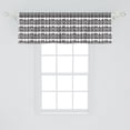 thumbnail image 2 of Ambesonne European Window Valance, Dutch House Graphic Art, 42" x 18", Charcoal Grey and White, 2 of 3