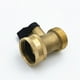 thumbnail image 5 of Conector de manguera de jardín de latón macizo | Rosca macho y hembra de 3/4" | Adaptador de grifo y espiga de alta resistencia | 1 pieza, 5 of 7