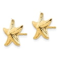 thumbnail image 2 of 14K Yellow Gold Earring Button Women'S 11 mm Madi K Starfish Post Earrings, 2 of 3
