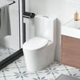 thumbnail image 3 of Comfort Height ADA Compliant Dual Flush Toilet with Soft-Close Seat & Gloss White Ceramic – 1.1/1.6 GPF Water Saving Elongated Bowl & Easy Clean Design, 3 of 9