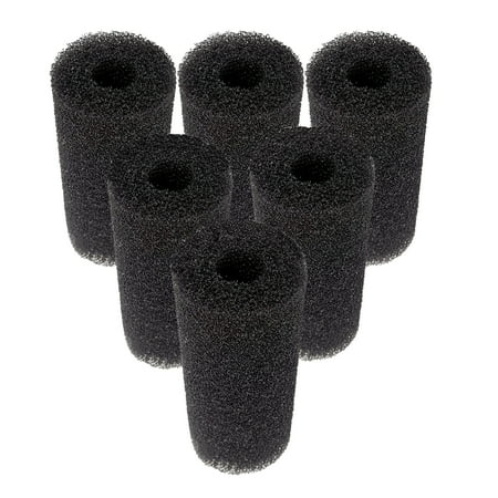 TropicAqua Aquarium Filter Sponge for Aquaclear & Fluval Filters - Compatible with Aqueon & Fluval C3 C4 (Pack of 6)