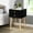 Black, variant on 15.75in Wide Side Table / Stores Small Items in Living Room