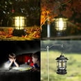 thumbnail image 5 of WOVTE Retro LED Camping Lantern, USB Rechargeable Camping Lamp, Vintage Camping Lights, Portable WaterproofHanging Tent Light with 2 Light Modes for Hiking Fishing, Bronze, 5 of 7