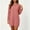Red, variant on Women's Crew Neck Long Sleeve Tunic Dress, Solid Casual Mini Dress with Pockets, Loose Fit Everyday Sweater Dress for Fall Winter Daily Outfits Gray XL(XL)