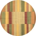 thumbnail image 1 of Ahgly Company Indoor Round Abstract Brown Contemporary Area Rugs, 8' Round, 1 of 4