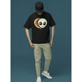 thumbnail image 2 of Layered Alien Emoji Vibes - Retro Galactic Graphic Men's T-shirt, 2 of 4