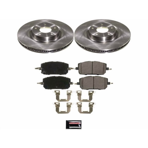 Front Brake Pad and Rotor Kit - Compatible with 2023 - 2025 Mazda CX-50 - Power Stop