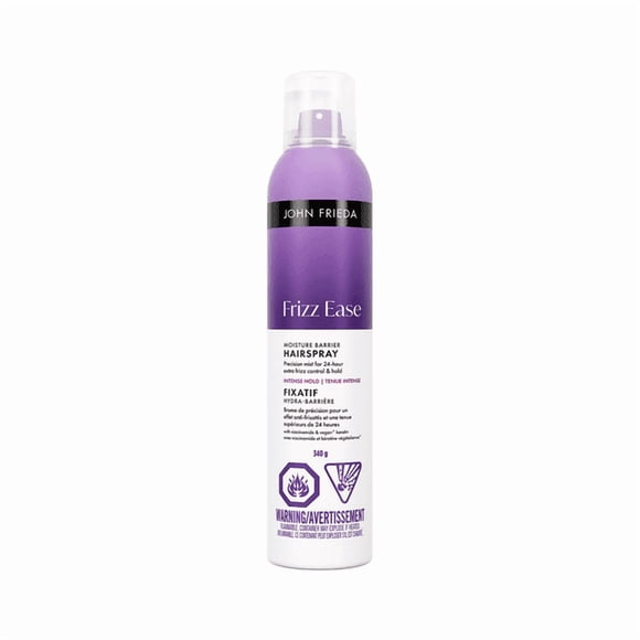 John Frieda Fixatif Anti-Frisottis, Soulage la Barrière d'Humidité, Tenue Intense, pour un Contrôle Maximal