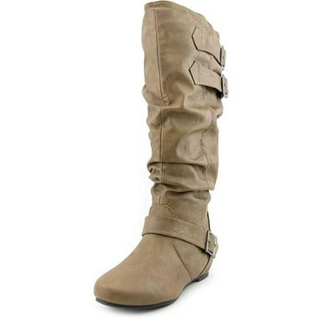 

Women s Tiffany Regular and Wide-calf Buckle Slouch Low-wedge Boot