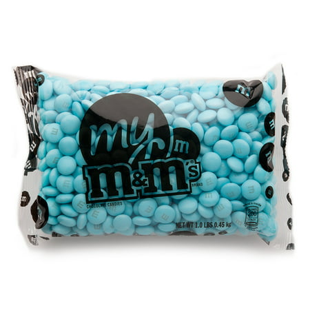 Light Blue M&M'S® Bulk Candy Bag (1lb)