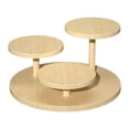 thumbnail image 2 of Langgg Display Riser Stand Tiered Decor Desktop Stand Cake for Doll Cosmetic Figure 3 Layer, 2 of 6