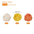 thumbnail image 2 of Set of 24 Pcs Wicker Rattan Balls 1.2 Inch Rattan Decorative Balls for Vase Fillers Home Decor Yellow,Orange,White, 2 of 5