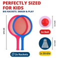 thumbnail image 4 of Juego de raquetas de bádminton Liberty Imports para niños de 16 pulgadas, paquete de 6, 4 of 7