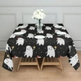 thumbnail image 3 of Halloween Cute Ghosts Pattern Square Tablecloth,Waterproof Square Table Cover,Wipeable Spillproof Washable Table Cover for Home Kitchen Party Decor 52"x52"(132x132cm), 3 of 6