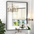 thumbnail image 1 of DENRICK 16x20 inch Black Frame Mirror, Wall Bathroom Vanity Mirror, Modern Rectangular Round Corner Matte Frame (Horizontal/Vertical), 1 of 7
