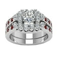 thumbnail image 1 of Awdenio Luxury Shiny Jewelry Full Diamond Rings Wedding Bridal Rings Promise Rings, 1 of 2