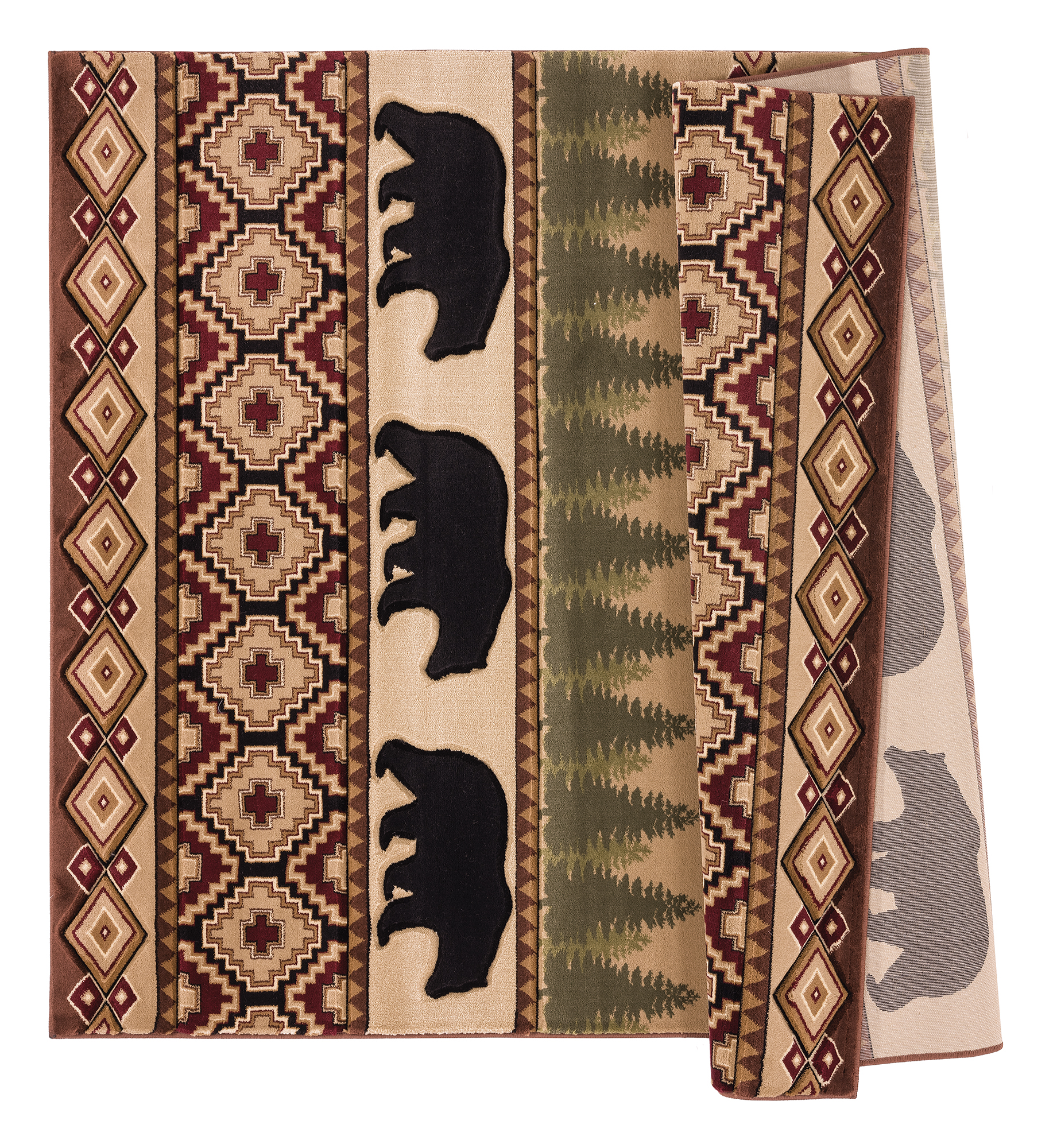 United Weavers of America Lodge Animal Print Loomed Area Rug, 7.83' x 10'