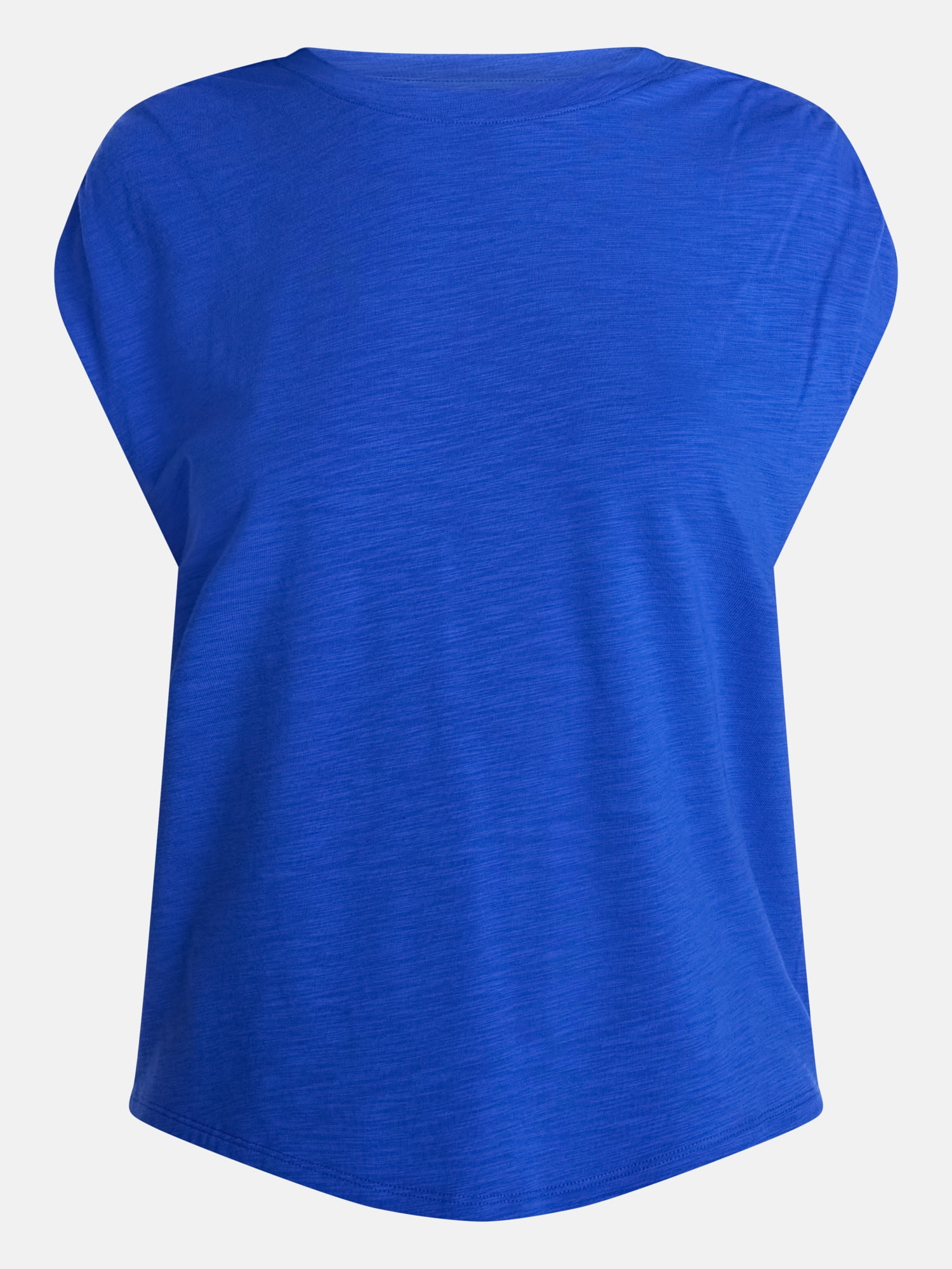 Scenario Women's and Women's Plus Shirred Shoulder Tee, Sizes XS-4X