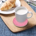 thumbnail image 5 of FREEAMG Pink Floral Pattern Coasters for Drinks Set of 4, Absorbent Ceramic Drink Coaster with Cork Base for Wooden Coffee Table, Cool Housewarming Gift for Home Decor, 5 of 6