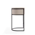 thumbnail image 3 of Manhattan Comfort Cosmopolitan 37.8 in. Cream and Black Metal Barstool, 3 of 3