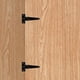 thumbnail image 2 of Laklulu Paquete de 10 bisagras en T negras antioxidantes con tornillos para bisagra de puerta, bisagra de puerta de madera para jardín, bisagra de puerta exterior duradera, ventana, garaje, 2" (negro), 2 of 5