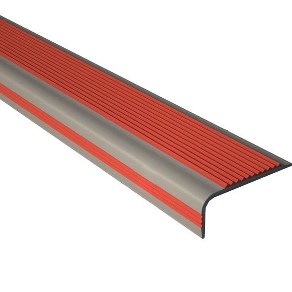 tamizeot PVC Rubber Stair Treads Non-Slip Edge Self-Adhesive Stair Step Trim For Indoor Rubber Stair Treads type+2