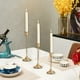 thumbnail image 4 of Juego de candelabros de hierro forjado de 3 • Candelabros de aleación de aluminio y metal • Plata, negro, rosa dorado, amarillo • 8,66x8,27x2,76 pulgadas • Decoración navideña para bodas de la cena, 4 of 6