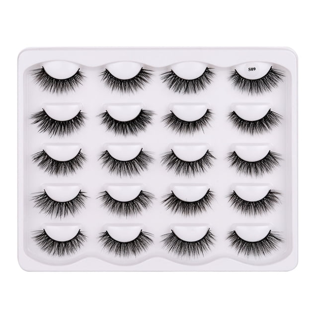 Xihbxyly Pestañas Postizas Naturales, Lujosas y Gruesas, Suaves, de Imitación de Visón, Fáciles de Aplicar y Personalizar, Perfectas para Fiestas y Bodas, Ideales para Amantes Del Maquillaje, Incluye