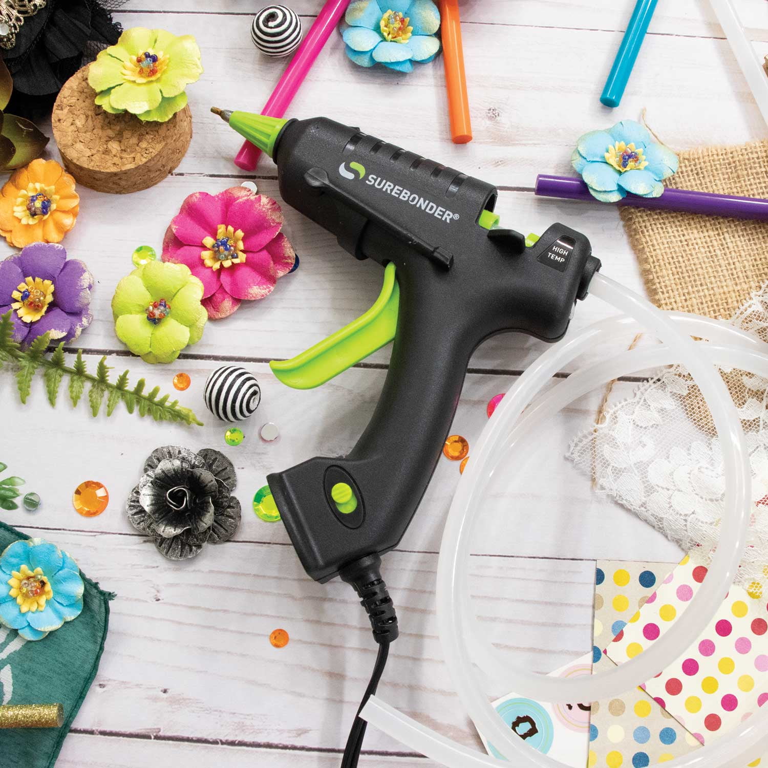 Surebonder H-195F Hot Glue Gun with Detail Tip, Mini Size, High Temperature, 20 Watt, High Temperature