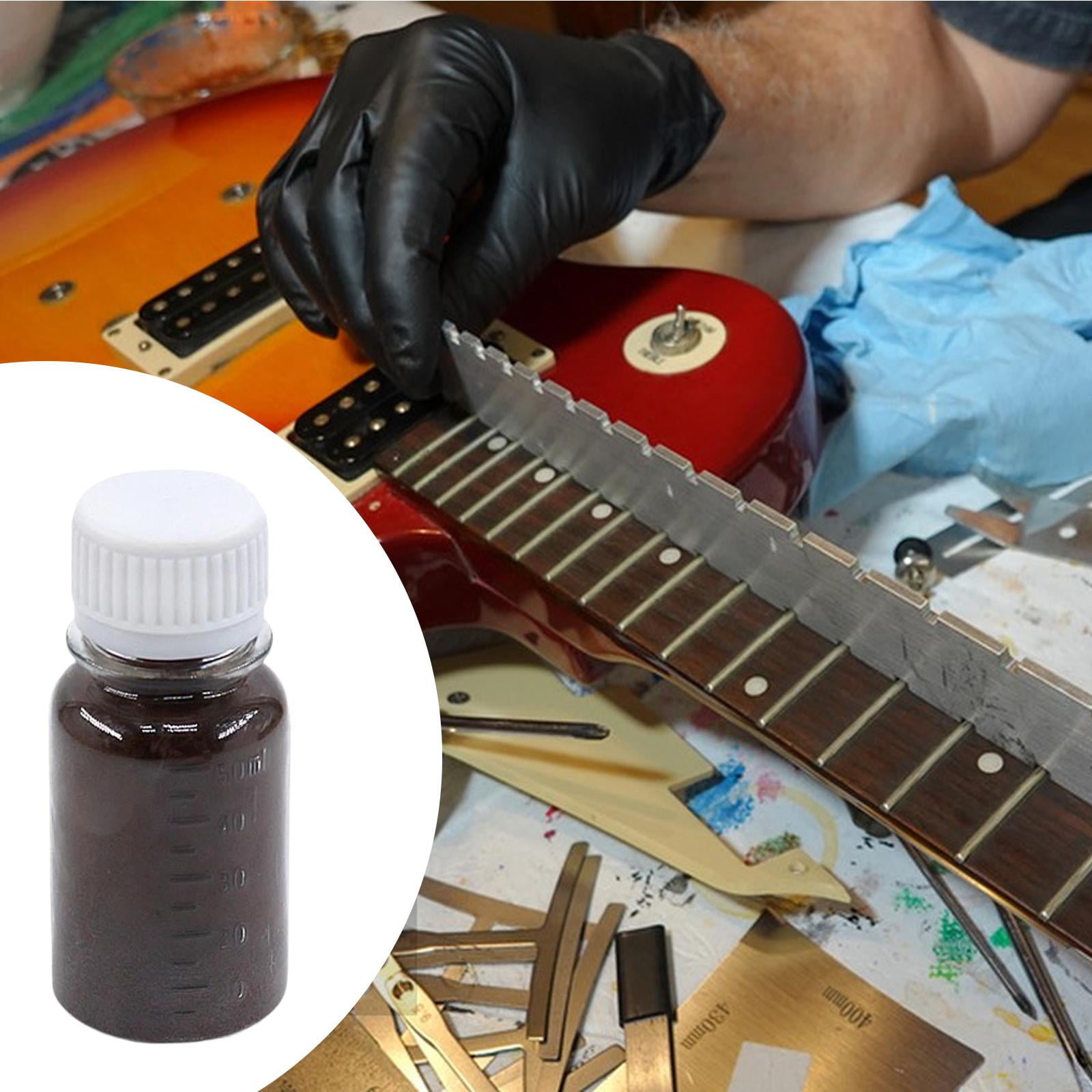 Wood Powder Fretboard Repair Guitar Maintenance Supplies 30g Bottle Convenient Size for Bridge Restoration Luthier Crowd