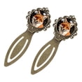 thumbnail image 2 of Fox Stylish and Durable Vintage Copper-Colored Lace Bookmarks - Set of 2 Stainless Steel Bookmarks, Gift for Book Lovers and Readers, 2 of 5