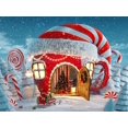 thumbnail image 1 of Kits de pintura de diamante para adultos, casa de Navidad con diamante 5D DIY taladro completo redondo diamantes de imitación regalo de Navidad para niños decoración de pared 12.0 x 16.0 in, 1 of 5
