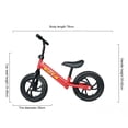thumbnail image 3 of Bicicleta de equilibrio para niños, divertida bicicleta ligera para niños pequeños, segura, 12 pulgadas, regalos para niños, 3 of 7