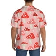 thumbnail image 3 of Sikiie Cute Mushroom1 Men's Wrinkle Free Untucked Cuban Shirt Business Casual Button Down Shirts Short Sleeve Shirt4X-Large, 3 of 5