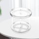 thumbnail image 4 of Vitrina giratoria para maquillaje, producto multiusos para el cuidado de la piel, soporte giratorio, bandeja giratoria para tocador de baño, armario, 2 Capas Blanco Macarena Vitrina de maquillaje, 4 of 8