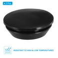 thumbnail image 3 of Unique Bargains Bouchons à Trous Ronds en Silicone 38 Mm/1,5 Po, Capuchon de Protection pour Verrouiller les Meubles, Noir, Lot de 2, 3 of 7