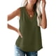 thumbnail image 3 of Camiseta de mujer Encaje Cuello en V Sin mangas Blusa informal Top de verano, Verde, XXL Methold AP001334-20, 3 of 7