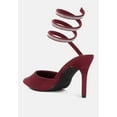 thumbnail image 3 of Elvira Rhinestone Embellished Strap Up Sandals, 3 of 10